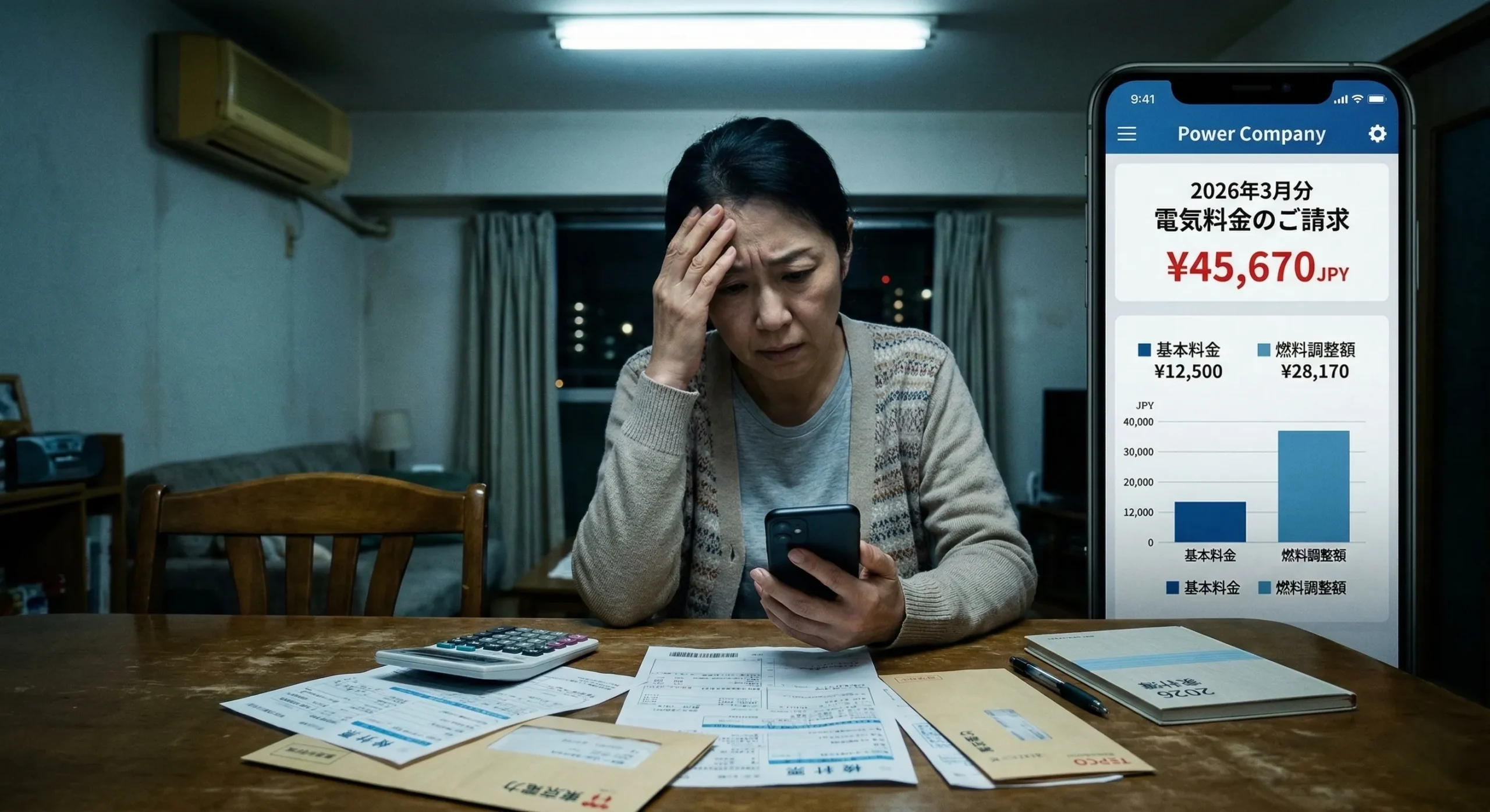 電気代悩み